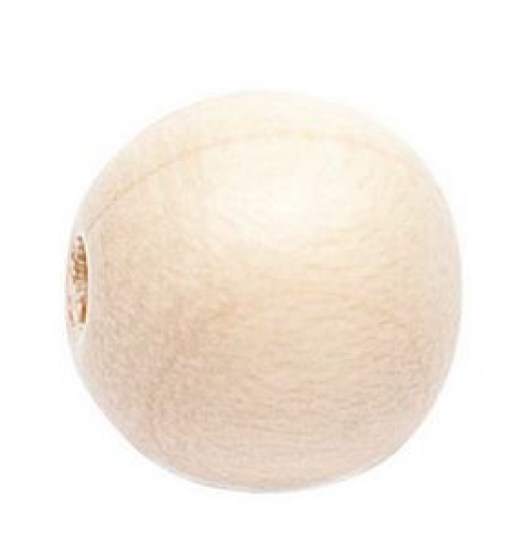 Holzperlen natur 12mm, 40 St
